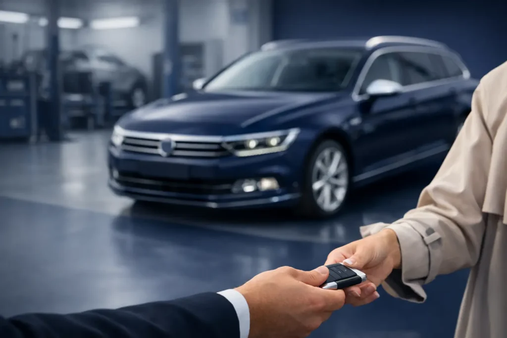 Fahrzeugübergabe bei APB Motors in Seevetal – geprüfter Fahrzeugverkauf durch APB Service