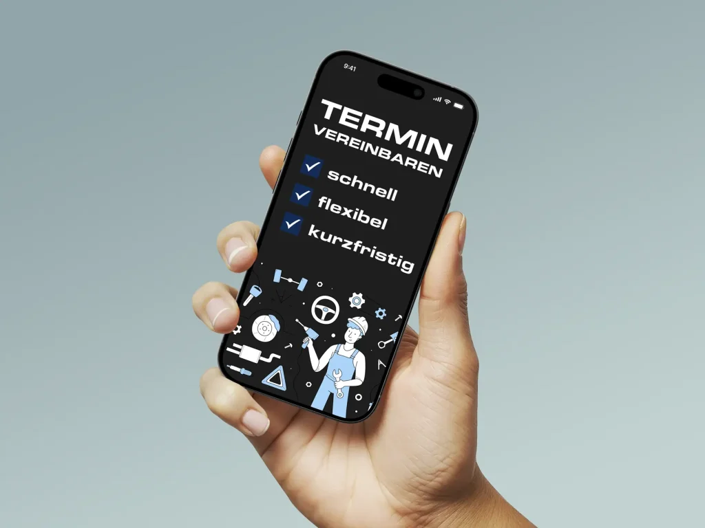 Online Terminvereinbarung für Autowerkstatt Maschen per Smartphone